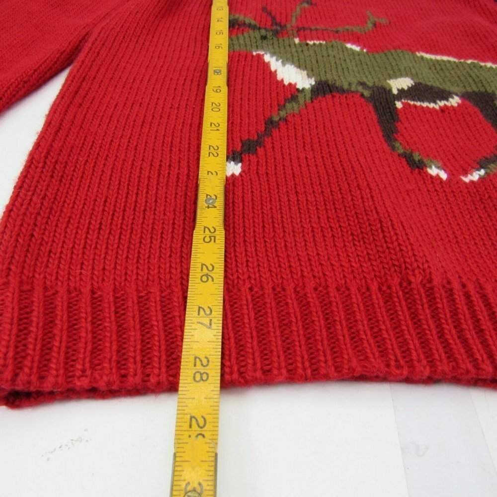 Peter Jensen Womens Wool Blend Xmas Christmas Reindeer Sweater M Deer Ugly Knit - Picture 7 of 7